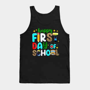 Happy First Day Of School Funny Back To School Tank Top